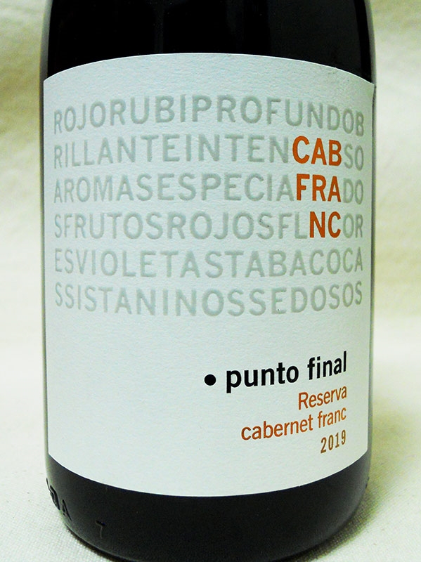 Bodega Renacer Punto Final Reserva Cabernet Franc 2019 - Biowineonline